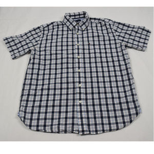 Tommy Hilfiger men"s short sleeve  plaid shirt